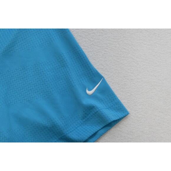 Nike Golf Polo Dri Fit Tour Performance Blue Athletic Golf Shirt Mens Sz XL - Picture 6 of 8